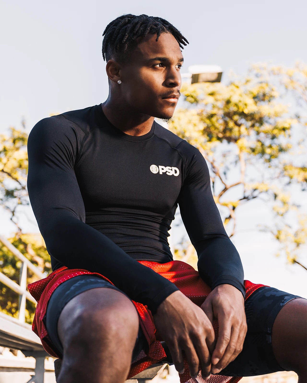 Compression Tee Long Sleeve - Black - Image 9