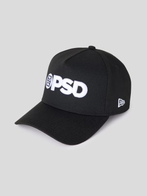 New Era x PSD Logo Hat Black